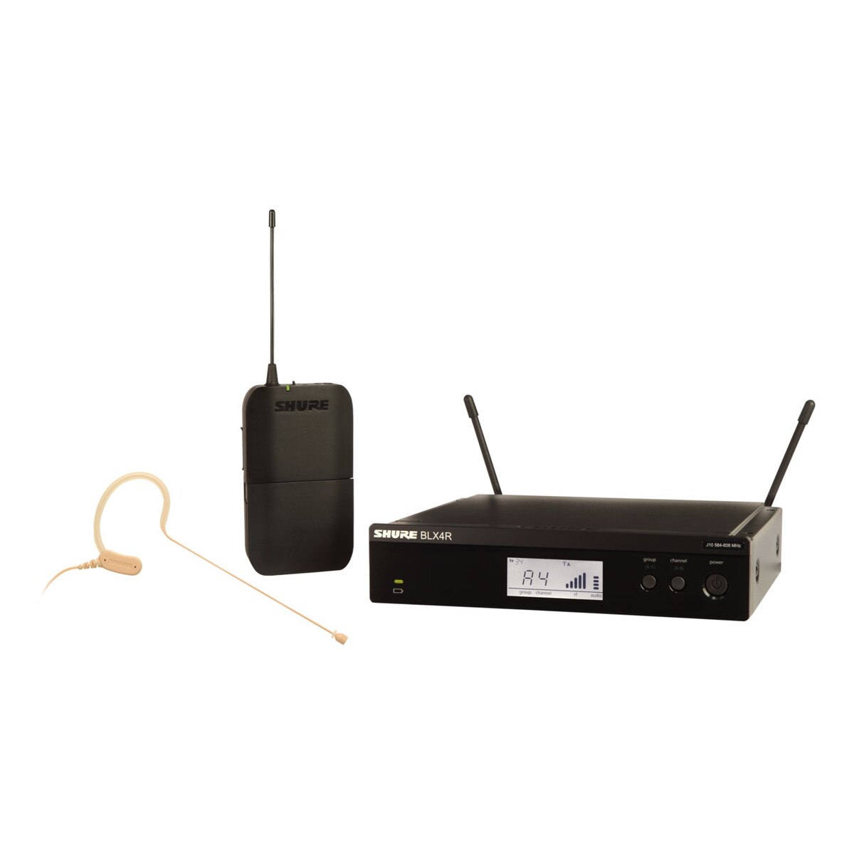 Shure BLX14R/MX53J11 Half Rack Wireless System with MX153 Earset